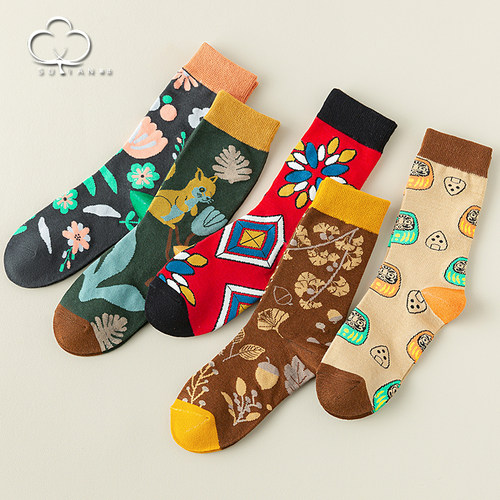 清仓潮流袜子女中筒袜