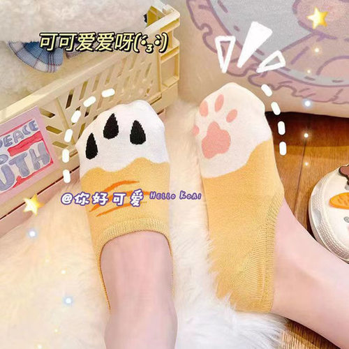 猫爪袜子女船袜夏季薄款浅口隐形