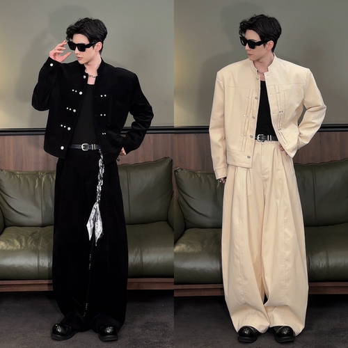 韩版秋季新款男士潮流时尚套装