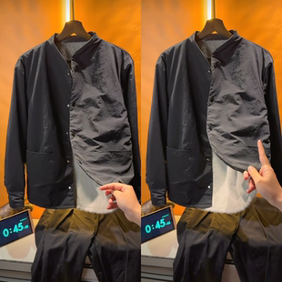 “黑武士座山雕夹克外套”秋季加绒外套时尚保暖百搭立领男士上衣