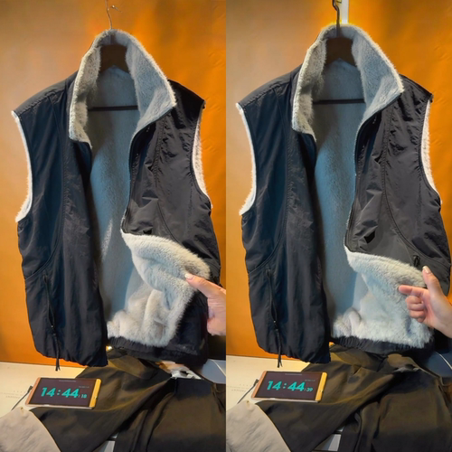 时尚座山雕轻奢加绒款保暖马甲