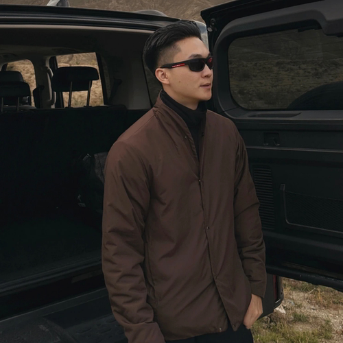 男士立领结构保暖休闲棉衣夹克