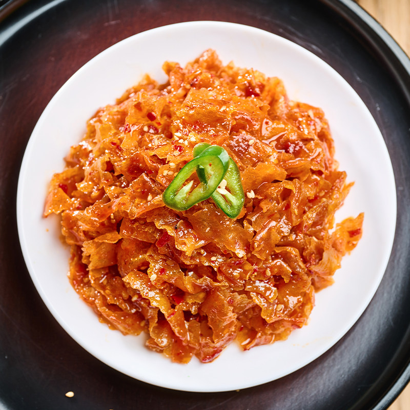 豆皮东北延边包装朝鲜族风味小菜豆块豆制品延吉零食包装252g