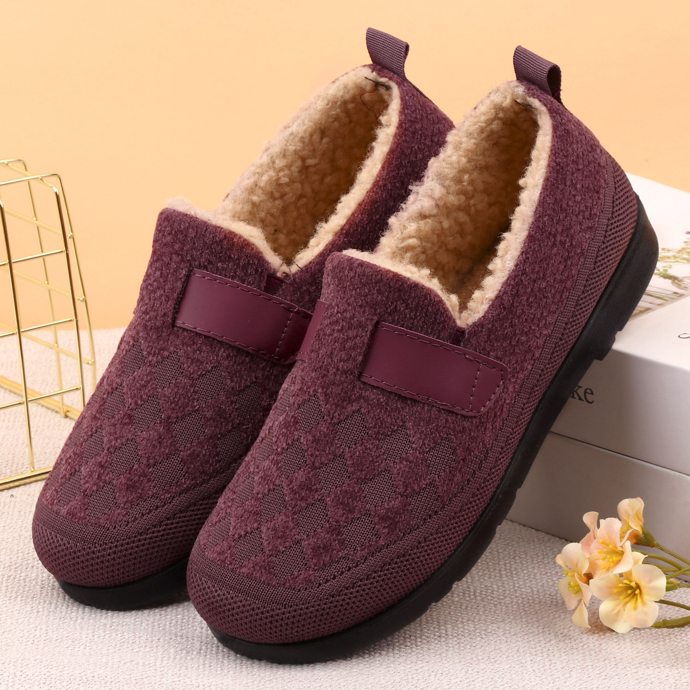 老北京布鞋女棉鞋冬季加绒保暖中老年妈妈鞋防水防滑老人鞋奶奶鞋,女鞋,传统布鞋,淘宝优惠券,粉丝福利购,淘宝优惠卷