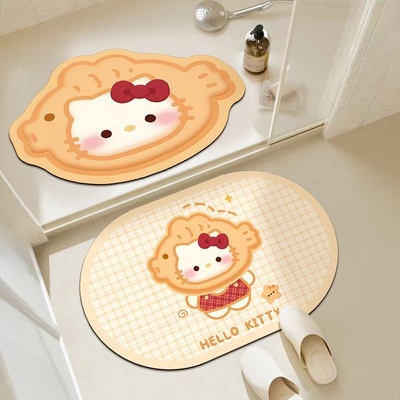 卡通可爱软地垫浴室吸水脚垫卫生间门口垫子地毯防滑浴室吸水地垫