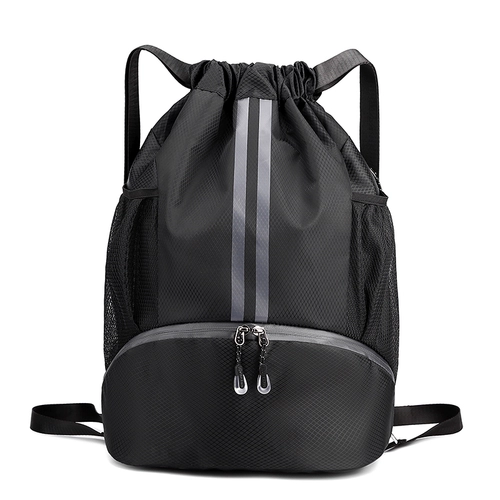 Баскетбольный мешочек с разделителями для плавания, рюкзак, портативный ранец, на шнурках