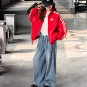 拉链衫 女童休闲外套春秋2026新款 女孩春装 儿童洋气夹克衫 上衣 韩版