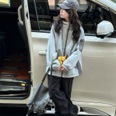 超好看摇粒绒外套 女孩大童初中生冬季 女童加厚上衣秋冬款 2025新款