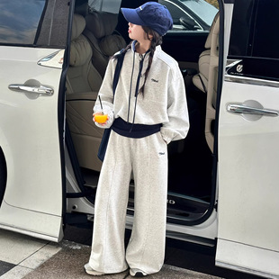 女童春装套装2026新款儿童时髦洋气春秋大童长袖卫衣休闲裤两件套