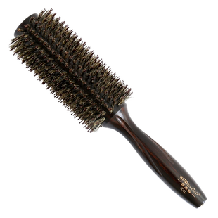 发型师专业滚梳猪鬃毛梳子内扣圆筒发廊卷梳造型家用卷发梳理发店