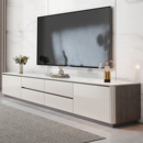 电视柜岩板实木客厅落地50cm高款 轻奢圆角电视机柜子 地柜2025新款