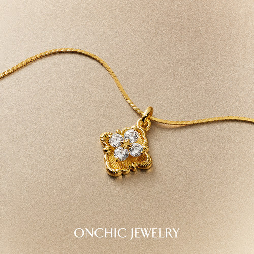 Onchic罗盘玫瑰项链时尚百搭