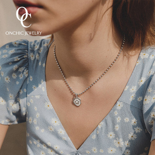 Onchic珍珠项链轻奢小众吊坠