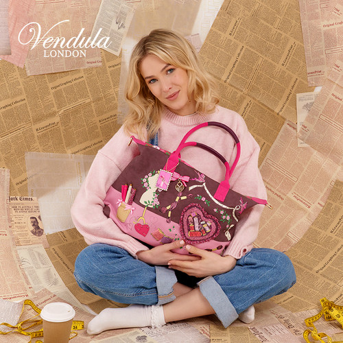 Vendula 英国原创设计师缝纫拼贴系列女包手提包单间斜挎包