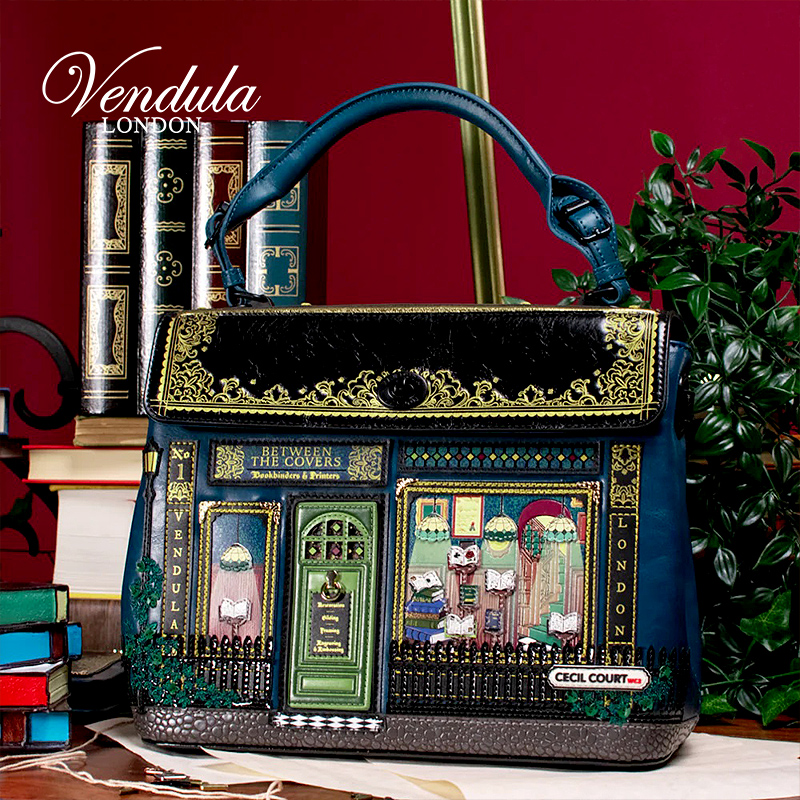 Vendula英国原创手工女包 古董书店系列哥特lolita单肩斜挎手提包