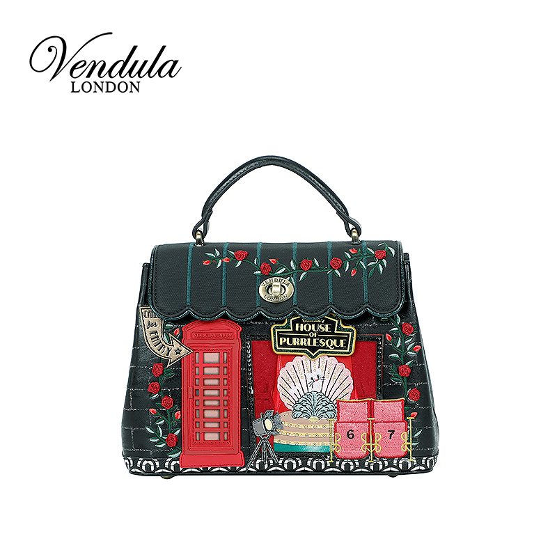 Vendula英国原创手工女包 猫咪俱乐部系列可爱少女风时尚中手提包
