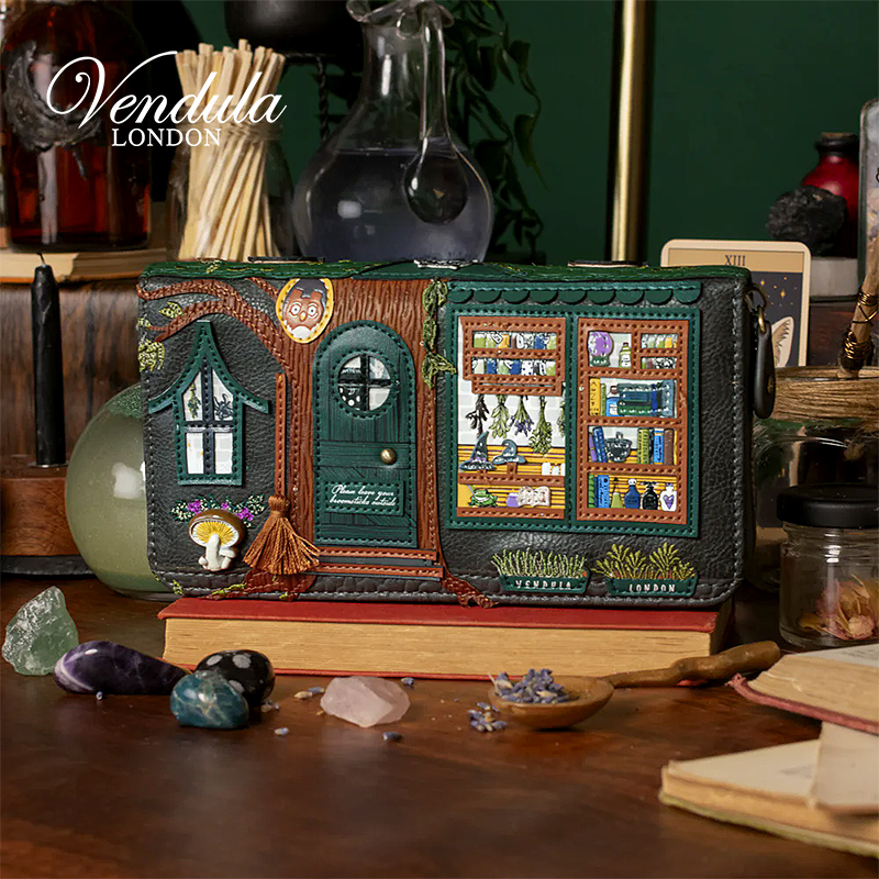 Vendula英国原创手工女包 女巫厨房系列复古文艺长款拉链钱包
