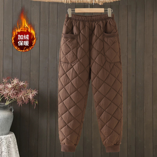 束脚灯笼裤 加厚加棉冬季 保暖裤 松紧腰哈伦裤 外穿棉裤