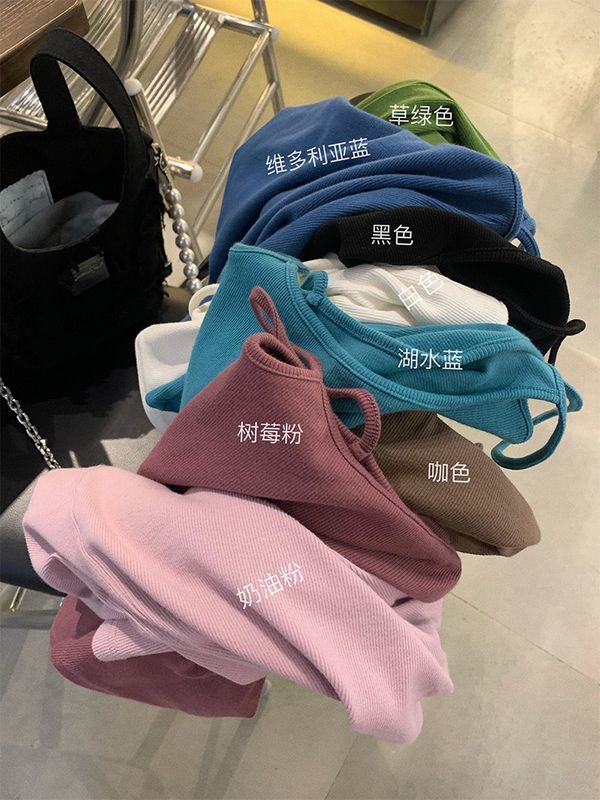 纯欲风冰丝小吊带背心女外穿夏季