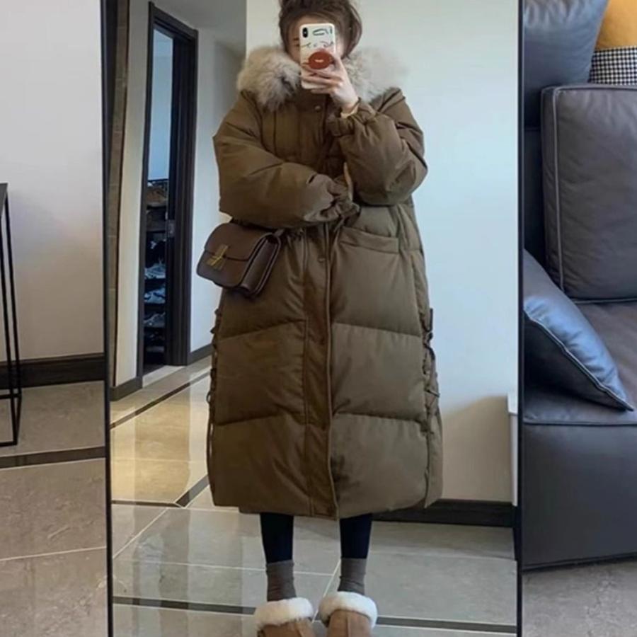中长款棉服女冬季外套大码胖mm