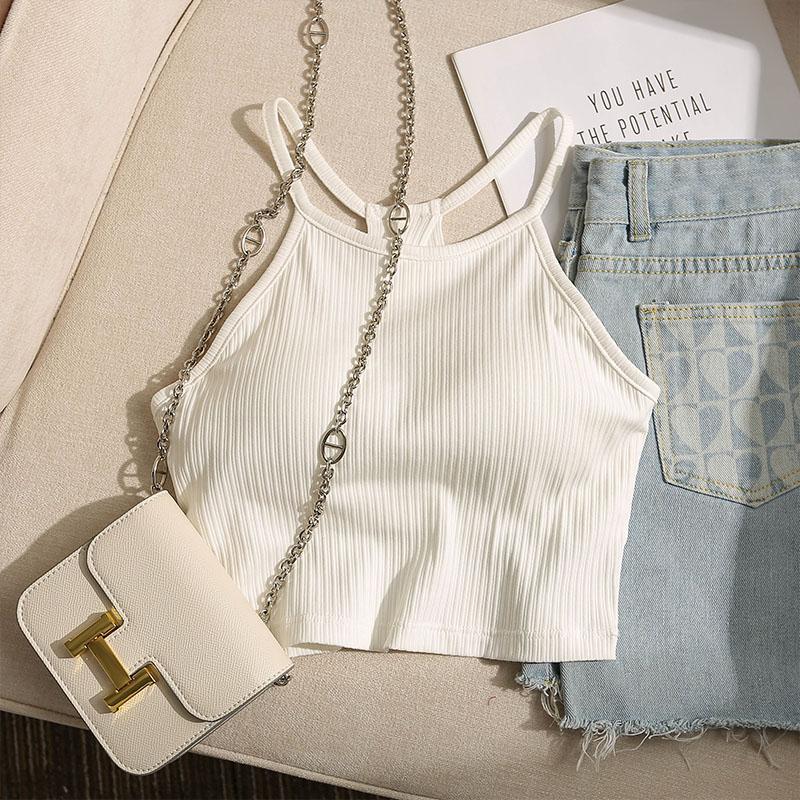 内搭挂脖吊带背心大码300斤胖mm