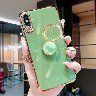 新款 xmax保护套 外壳iphonex个性 苹果x手机壳xsmax创意时钟指环支架全包xsmax防摔硅胶软壳XR潮牌网红高档女款