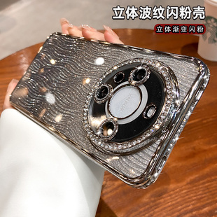 2025奢华水钻适用华为mate60pro手机壳新款 小众高端硅胶套 mate70pro全包防摔带镜头膜pro 高级感女款