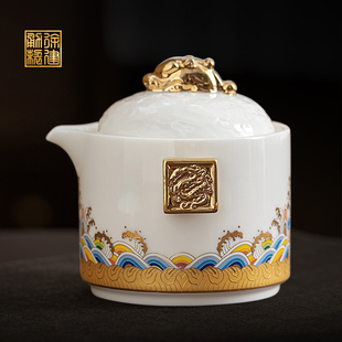 徐建勇陶瓷文创旅行茶具便携式包高端定制礼品户外快客杯功夫茶具