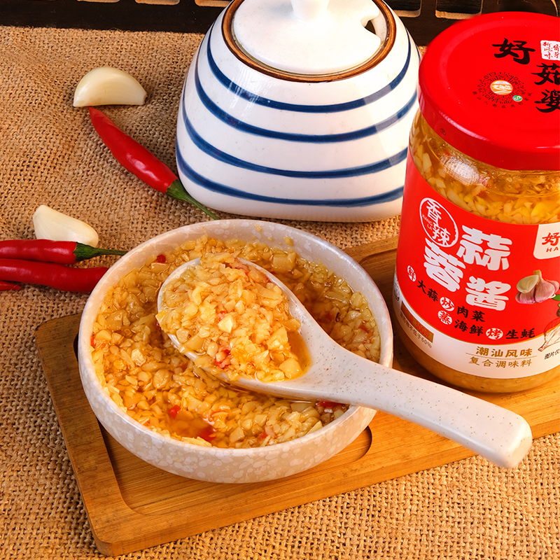 好菇婆原味香辣蒜蓉酱300克