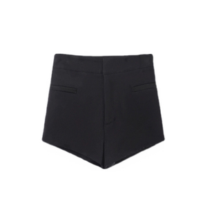 FAY【绽放】西装面料拼接缎面假口袋短裤