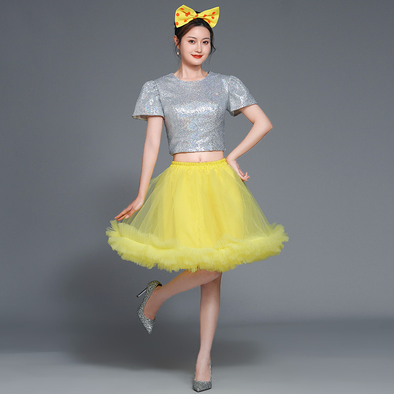 一路花开女团演出服开场舞青春活力现代舞把未来点亮舞蹈服六一图片
