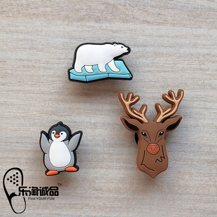 新款Crocs鞋花正品洞洞鞋花 冬季动物鞋扣装饰品配件卡骆驰智必星