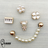 Crocs鞋 扣卡骆驰装 花洞洞鞋 金属小熊钢琴鞋 饰品配件 配饰 2024新款