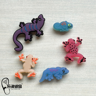 新款Crocs配饰正品洞洞鞋花 鞋上装饰品壁虎树蛙鞋扣配件卡骆驰