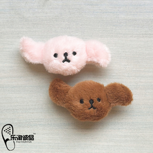 新款Crocs配饰洞洞鞋花 鞋上装饰品毛绒飞耳小狗鞋扣卡骆驰配件