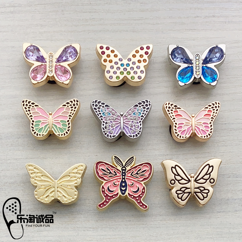 新款Crocs配饰洞洞鞋花金属鞋扣