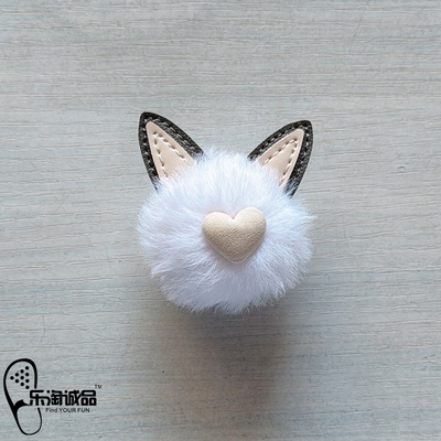 新款Crocs配饰洞洞鞋花 鞋上装饰品毛绒猫咪鞋扣卡骆驰配件