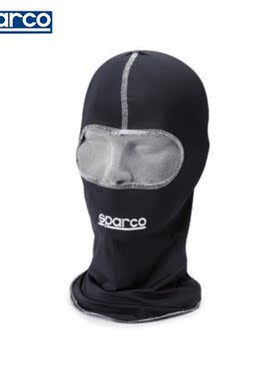 SPARCO BASIC KART卡丁头套超薄透气抗菌面罩黑色/白色卡丁车面罩