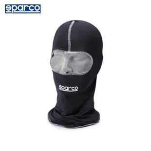 SPARCO BASIC KART卡丁头套超薄透气抗菌面罩黑色/白色卡丁车面罩