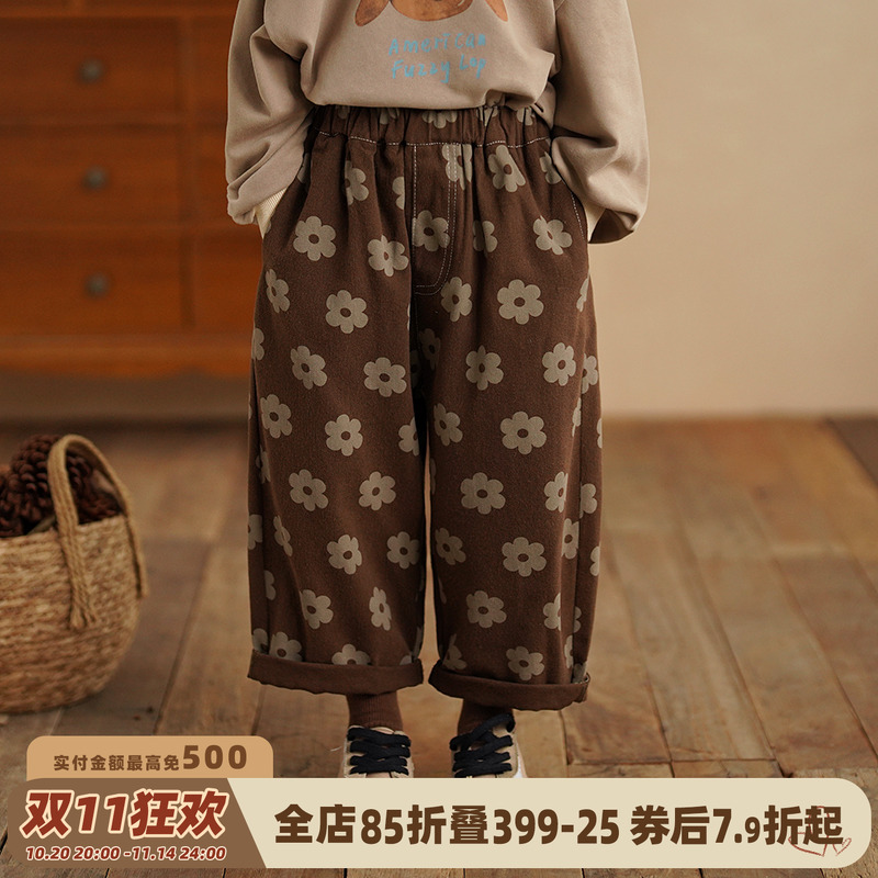 砚台家女童森系休闲裤2025春季