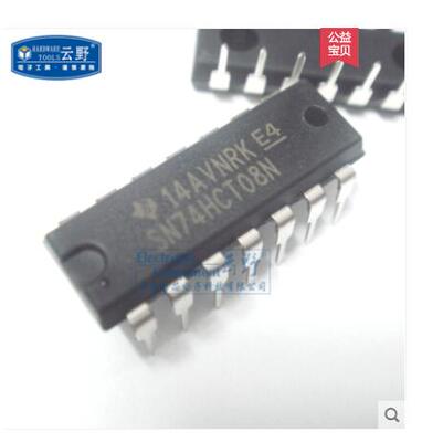 74HCT08N  SN74HCT08N MM74HCT08N 逻辑芯片  直插DIP-14 全新
