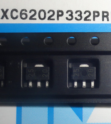 原装进口 XC6202P332PR SOT89 3.3V 稳压IC 印记252Z 贴片