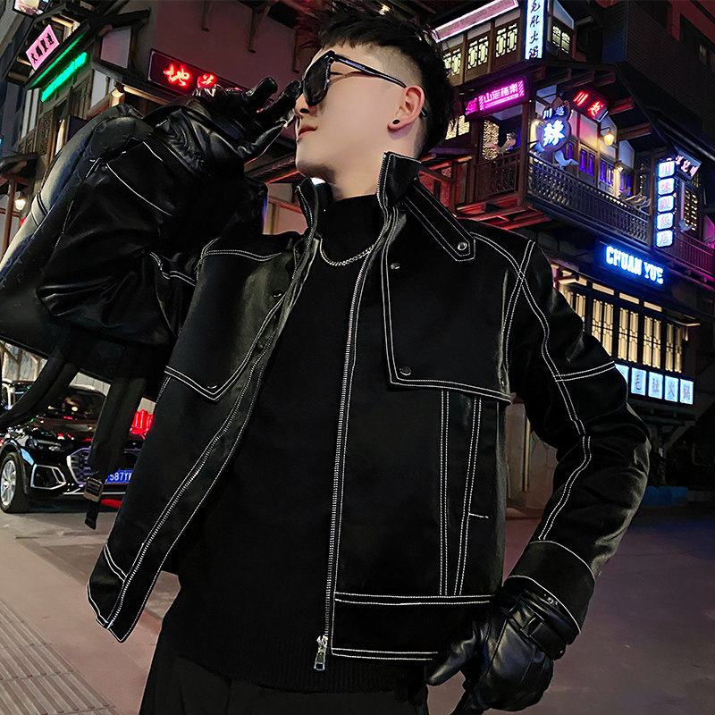 骑行服加绒立领高级感外套