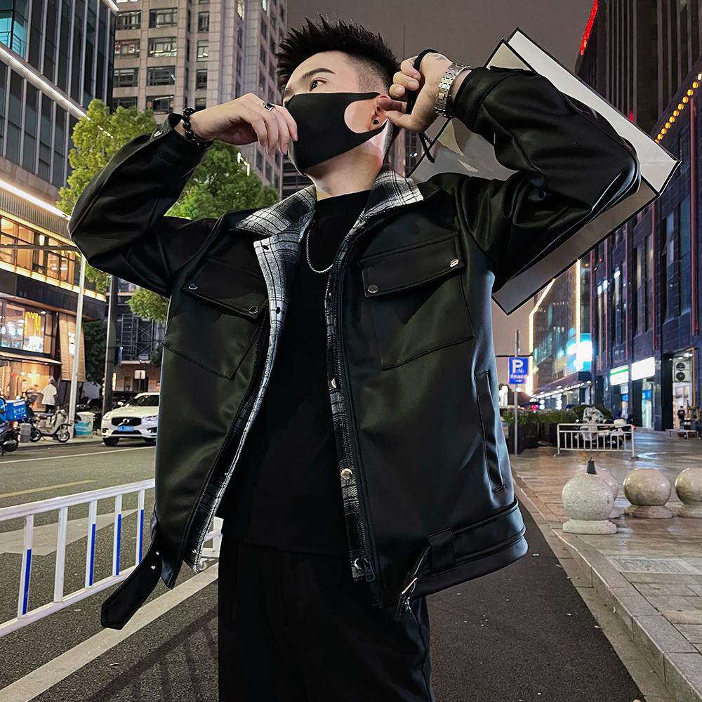 修身高级感男装户外机车外套