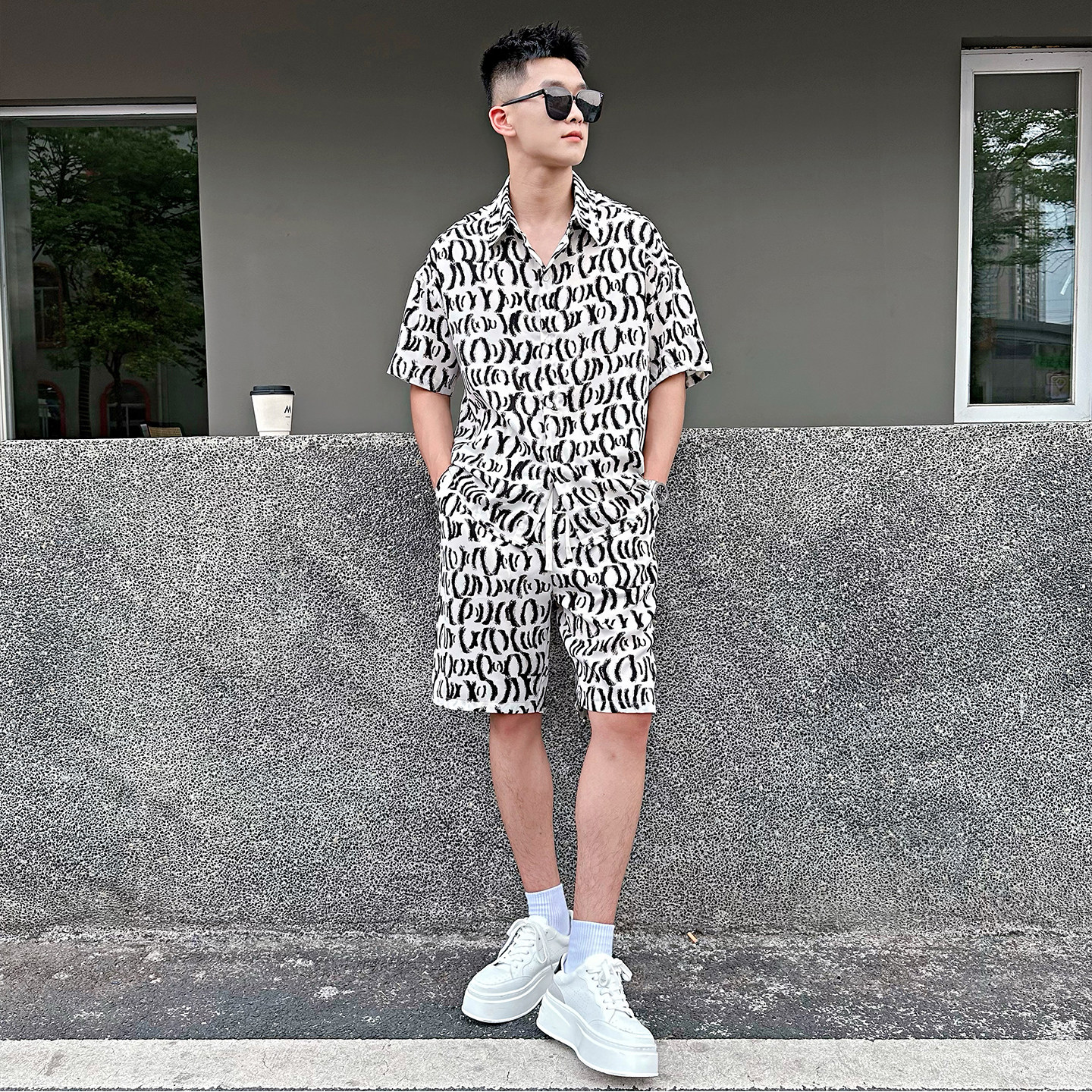 分裤痞帅男装搭配一套