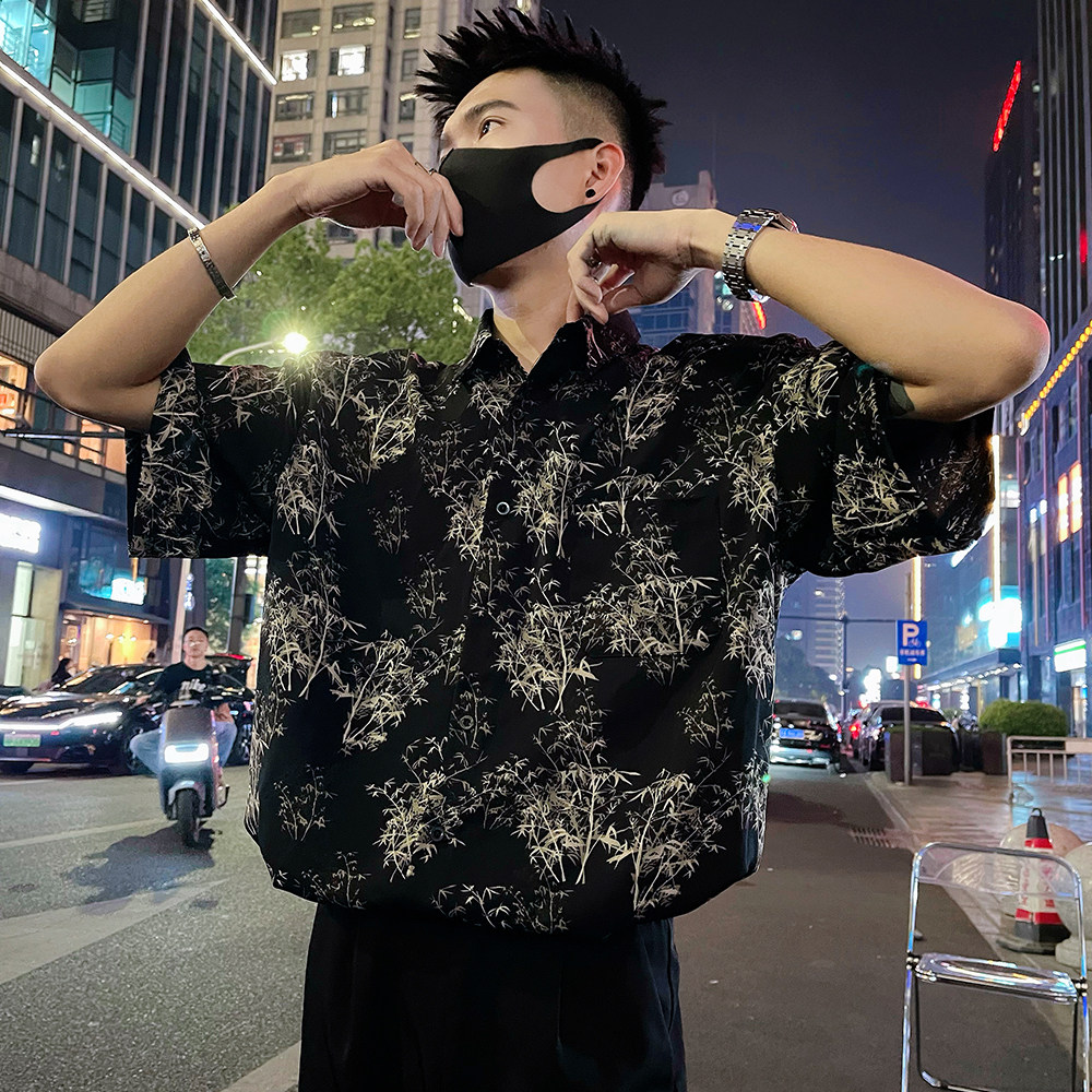 新款衬衣潮流痞帅休闲宽松男装