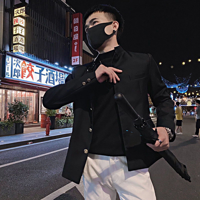 2023新款春秋季痞帅西服夹克