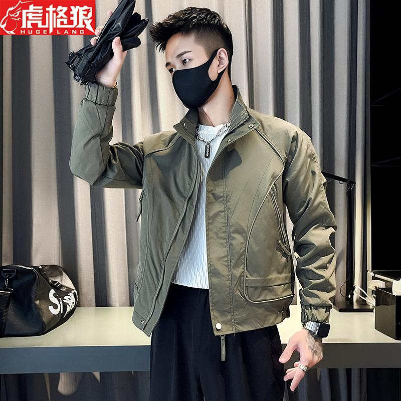 2023外套精神小伙立领修身