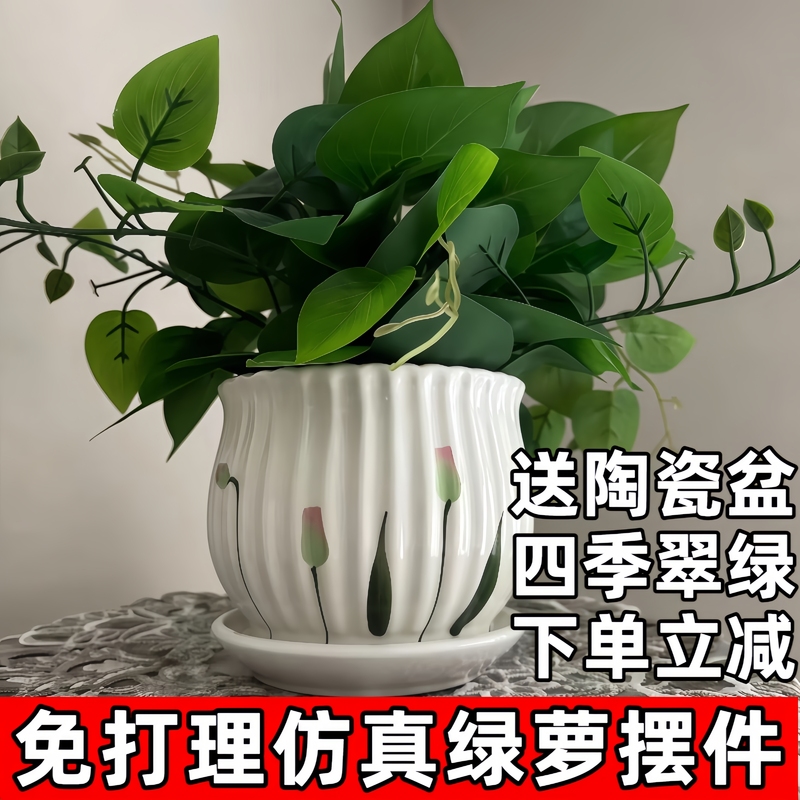 红掌仿真植物假花套装绿植花卉家居装饰品塑料花客厅摆件花艺盆景