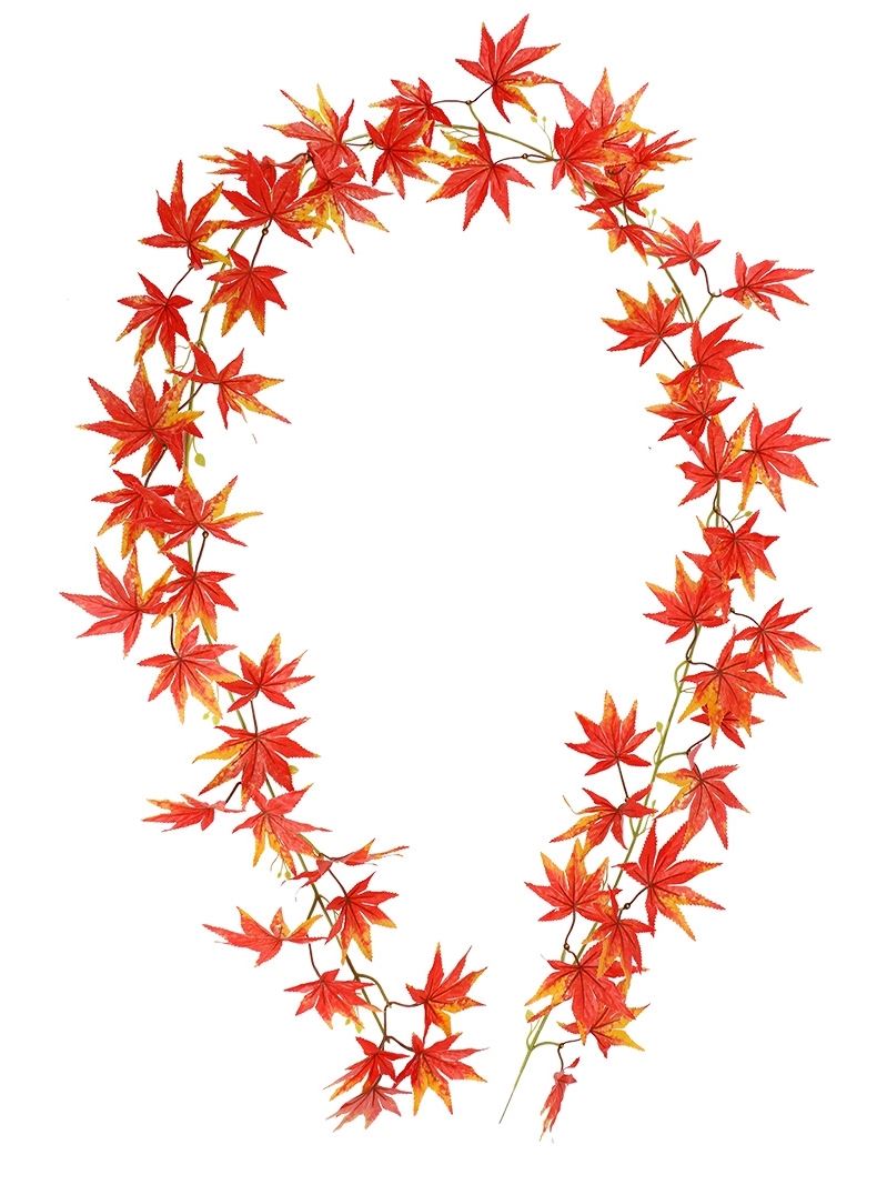 仿真红枫叶藤条塑料花藤树叶子装饰藤蔓假花格栅吊顶植物管道缠绕